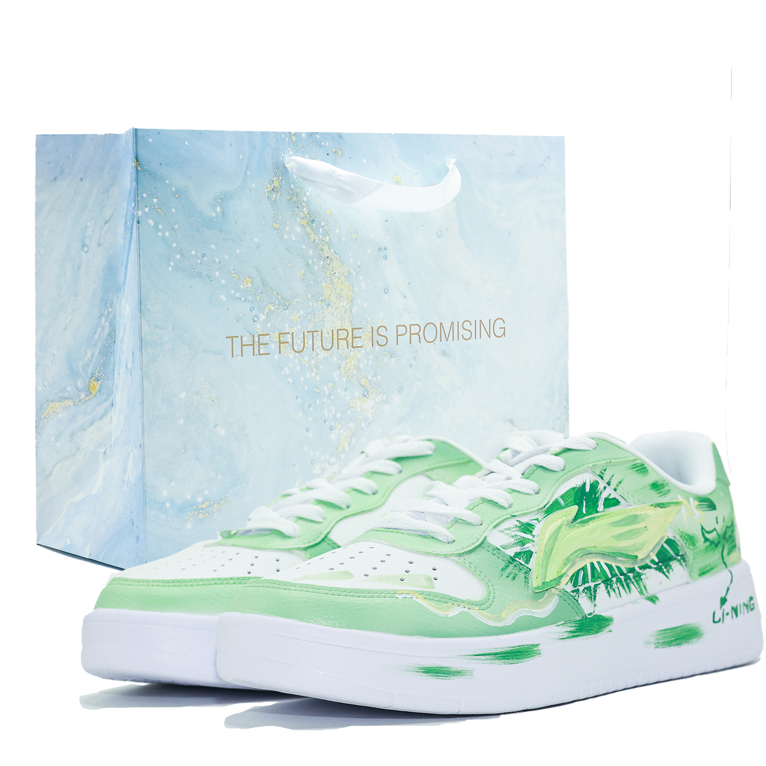 LINING Кроссовки для скейтбординга Pontoon Boats, нескользящие, износостойкие, дышащие, белые, зеленые, мужские
LINING Кроссовки для скейтбординга Pontoon Boats, нескользящие, износостойкие, дышащие, белые, зеленые, мужские