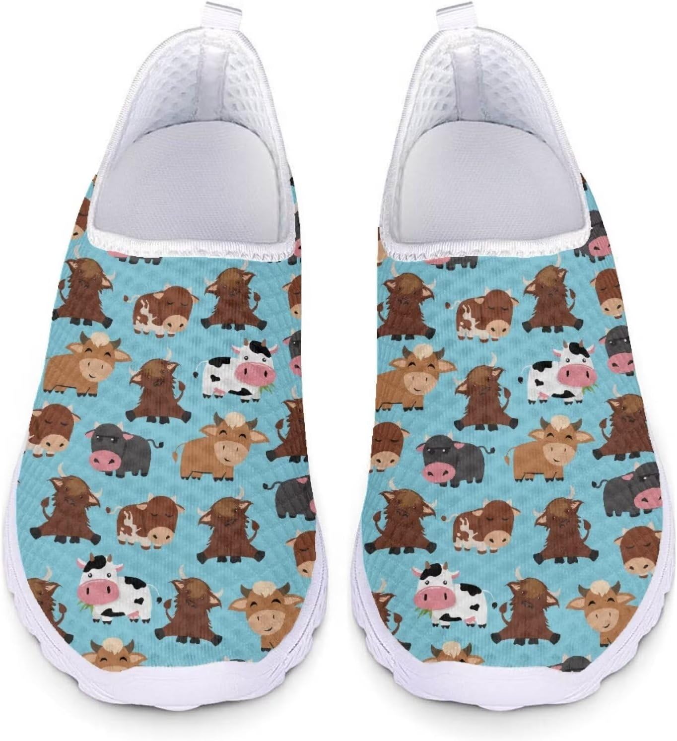 Кроссовки из сетки для женщин и мужчин, прогулочная обувь, без шнурков, противоскользящие, размер США 5-12, спортивная одежда Xixirimido, Cute Cow
Кроссовки из сетки для женщин и мужчин, прогулочная обувь, без шнурков, противоскользящие, размер США 5-12, спортивная одежда Xixirimido, Cute Cow