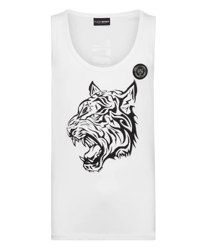 Майка с тигровым принтом Plein Sport, белый
Майка с тигровым принтом Plein Sport, белый
