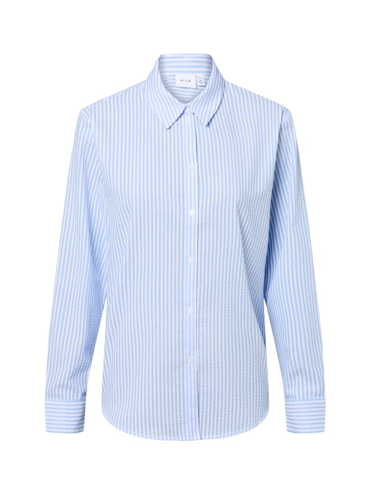 Блузка-рубашка VICoralina светло-голубого и белого цвета Vila
Блузка-рубашка VICoralina светло-голубого и белого цвета Vila