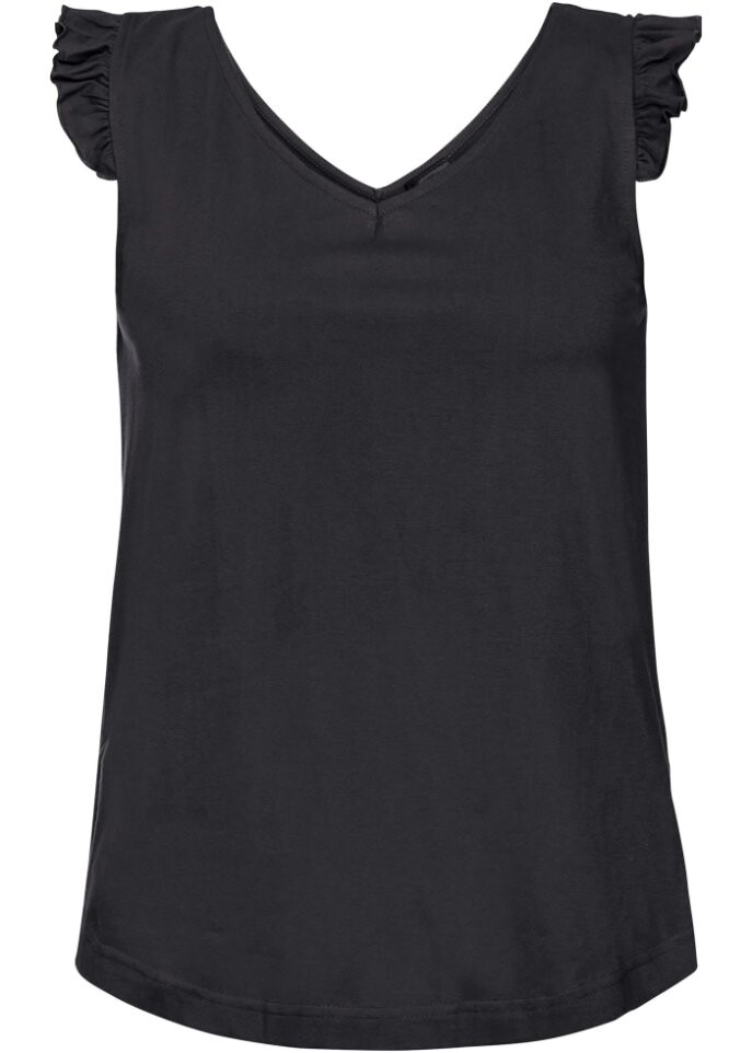 Топ с рюшами Bodyflirt, черный
Топ с рюшами Bodyflirt, черный