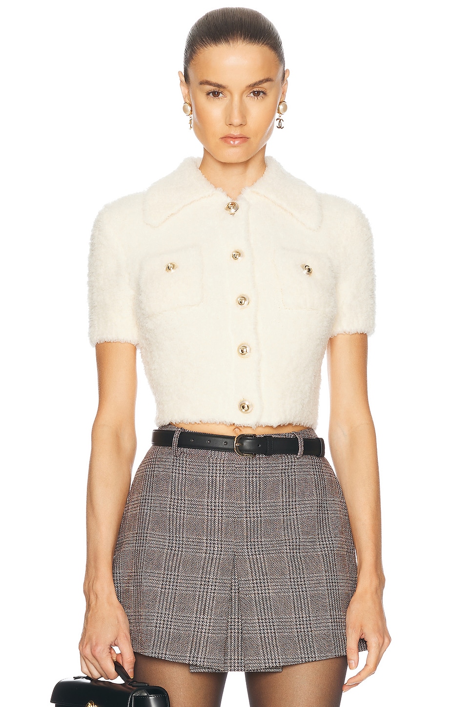 Пышный вязаный топ self-portrait, кремовый
Пышный вязаный топ self-portrait, кремовый