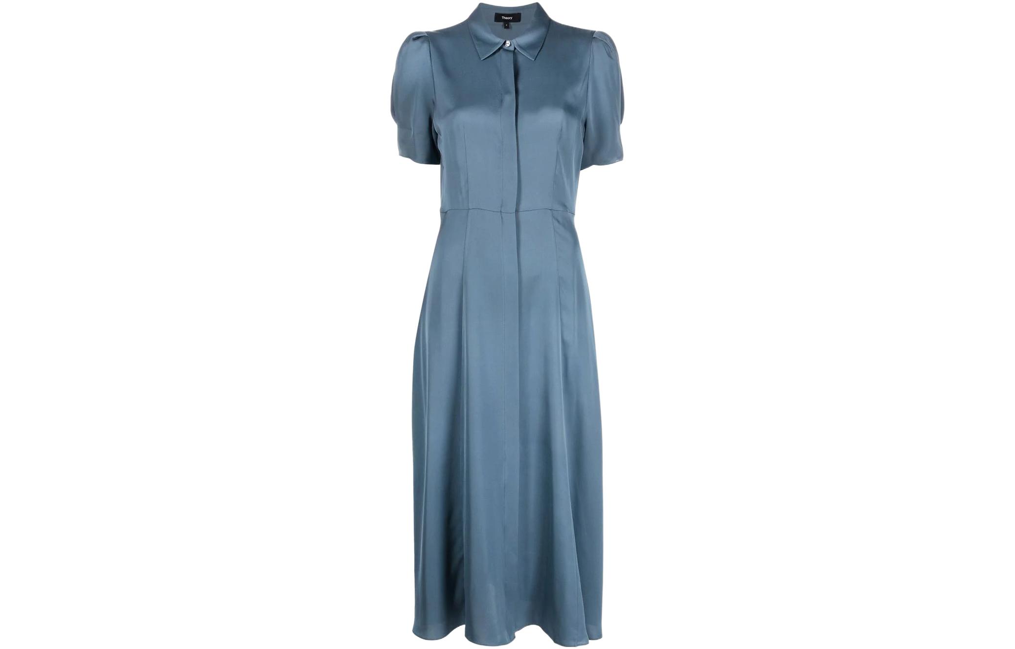 Женское синее короткое платье THEORY
Женское синее короткое платье THEORY