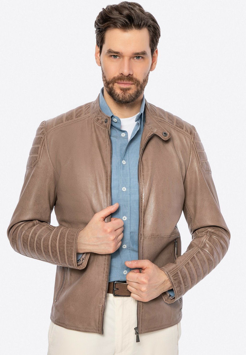 Кожаная куртка WITTCHEN, бежевый
Кожаная куртка WITTCHEN, бежевый