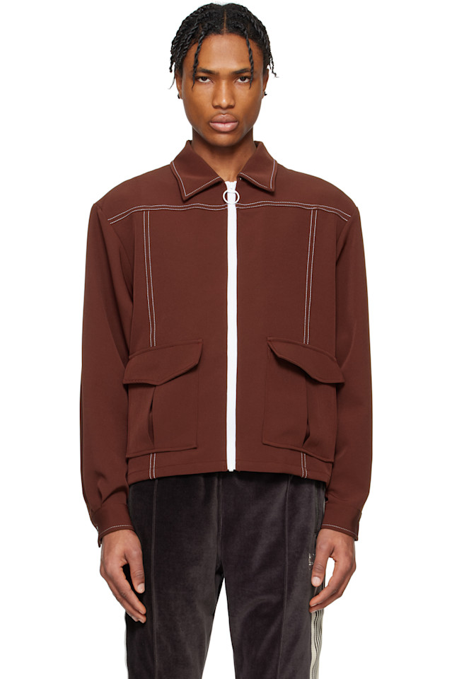 Спортивный жакет со строчкой Needles, коричневый
Спортивный жакет со строчкой Needles, коричневый