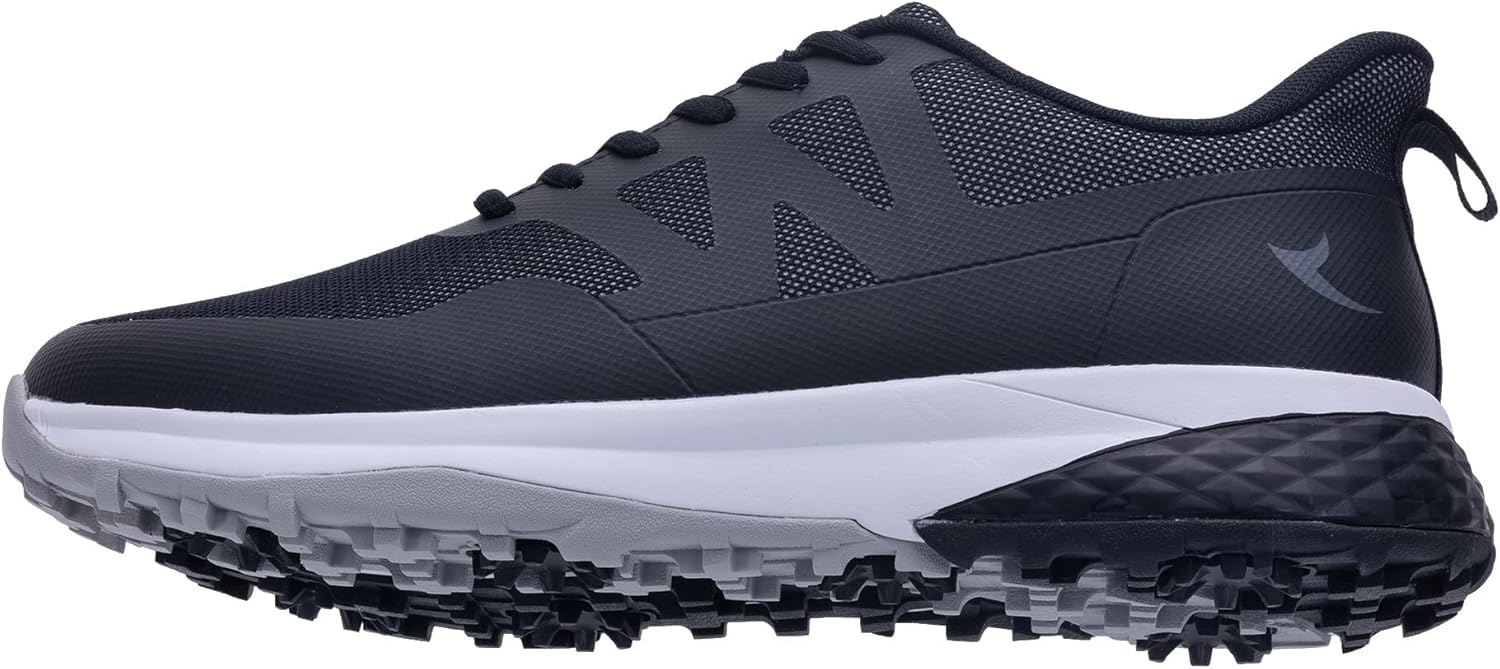 Мужские гольф-туфли с шипами, водонепроницаемые, легкие, нескользящие, для гольфа, кроссовки, размеры США 7-12 Binham, белый/черный
Мужские гольф-туфли с шипами, водонепроницаемые, легкие, нескользящие, для гольфа, кроссовки, размеры США 7-12 Binham, белый/черный