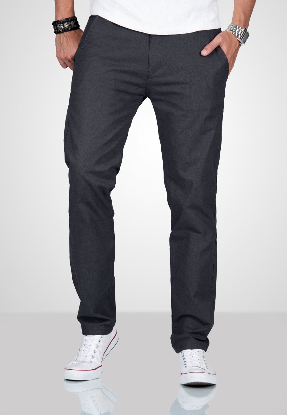 Брюки чинос Alessandro Salvarini Hose AS 370, антрацит
Брюки чинос Alessandro Salvarini Hose AS 370, антрацит