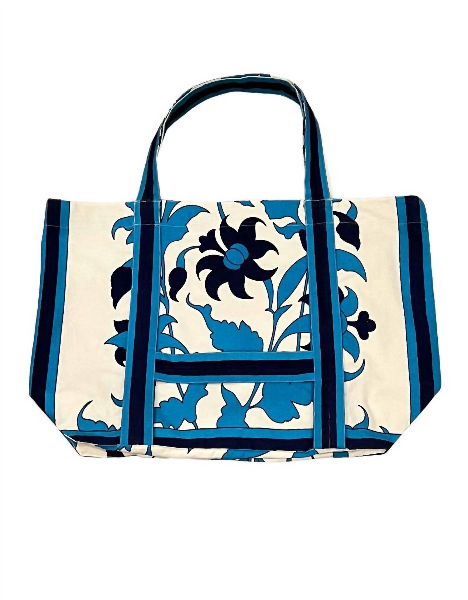 Женская большая пляжная сумка-шоппер в синем морском цвете с цветочным принтом Bell by Alicia Bell
Женская большая пляжная сумка-шоппер в синем морском цвете с цветочным принтом Bell by Alicia Bell