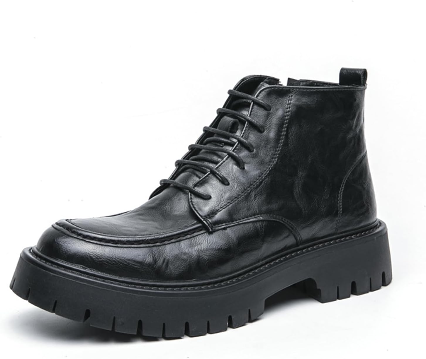 Мужские короткие ботинки на платформе из кожи с текстурой, с боковой молнией, винтажный дизайн, круглый носок, рифленая подошва, нескользящие, шнуровка, рабочие, формальные, мотоциклетные ботильоны Nelsbrex, черный
Мужские короткие ботинки на платформе из кожи с текстурой, с боковой молнией, винтажный дизайн, круглый носок, рифленая подошва, нескользящие, шнуровка, рабочие, формальные, мотоциклетные ботильоны Nelsbrex, черный