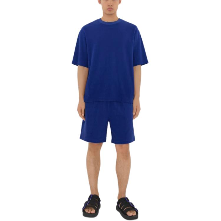 Футболка с логотипом жаккард махровая отделка Burberry, Калико 
Футболка с логотипом жаккард махровая отделка Burberry, Калико