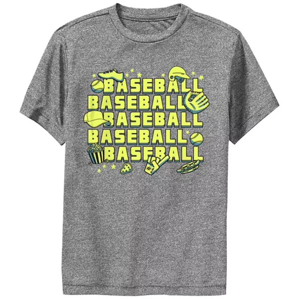 Футболка с графическим принтом бейсбольных элементов для мальчиков Licensed Character, серый
Футболка с графическим принтом бейсбольных элементов для мальчиков Licensed Character, серый