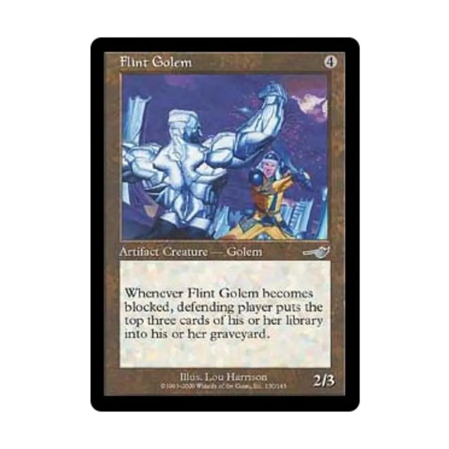 CCG Кремневый голем (U), MTG - Nemesis
CCG Кремневый голем (U), MTG - Nemesis