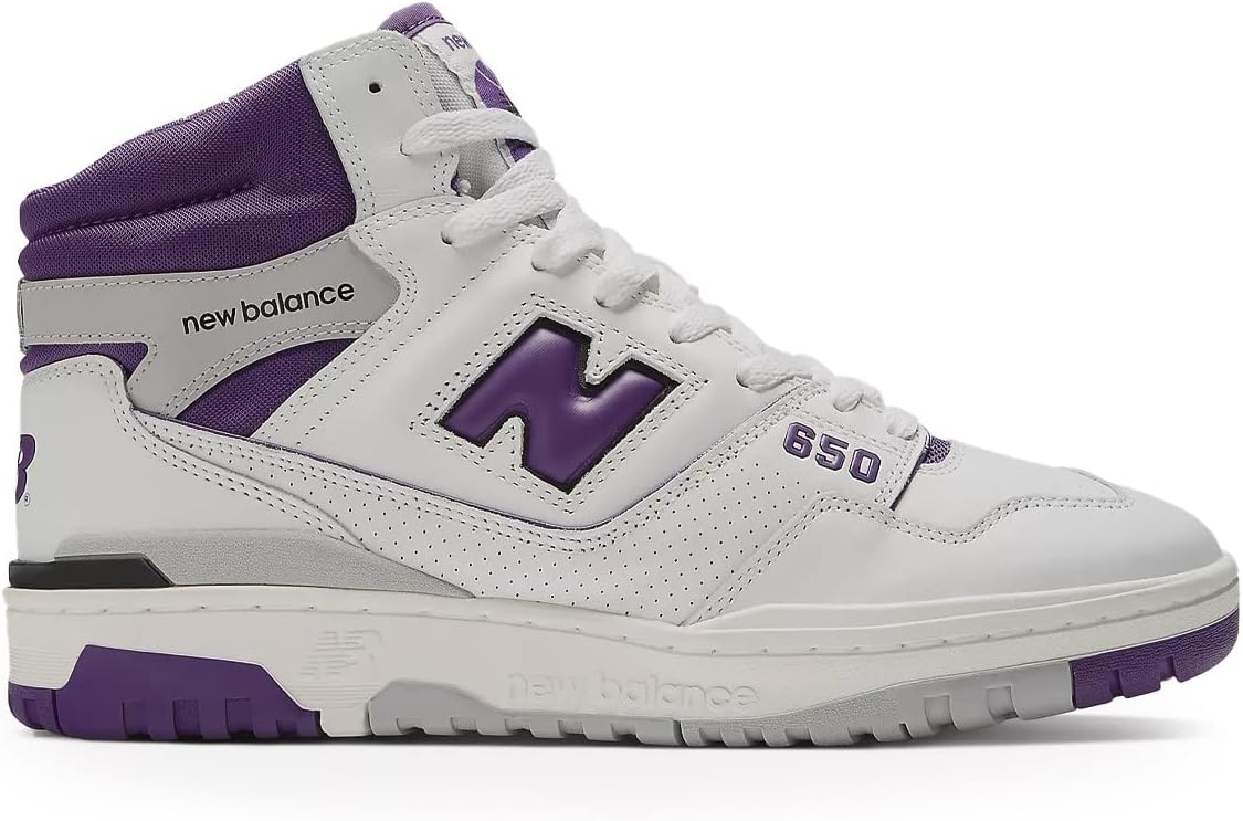 Кроссовки New Balance Mens Bb650 V1, белый/фиолетовый
Кроссовки New Balance Mens Bb650 V1, белый/фиолетовый