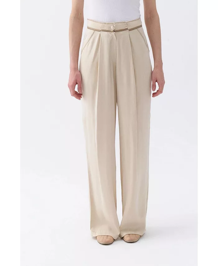 Женские плиссированные брюки палаццо NOCTURNE, слоновая кость/кремовый
Женские плиссированные брюки палаццо NOCTURNE, слоновая кость/кремовый