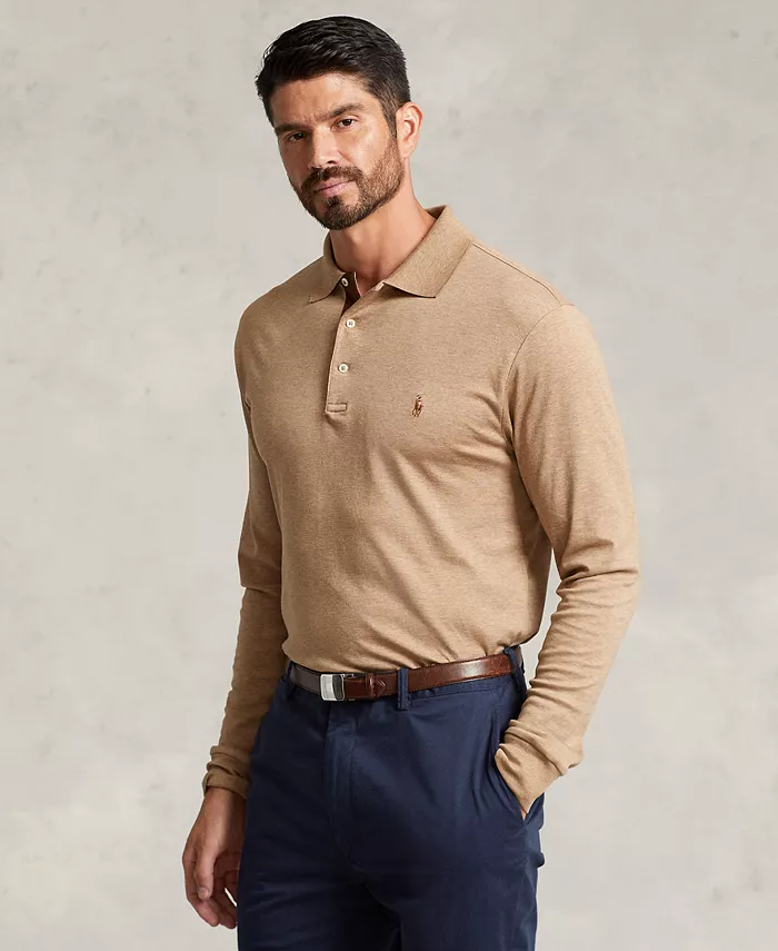 Мужская футболка-поло с длинным рукавом Big & Tall из мягкого хлопка Polo Ralph Lauren, коричневый
Мужская футболка-поло с длинным рукавом Big & Tall из мягкого хлопка Polo Ralph Lauren, коричневый