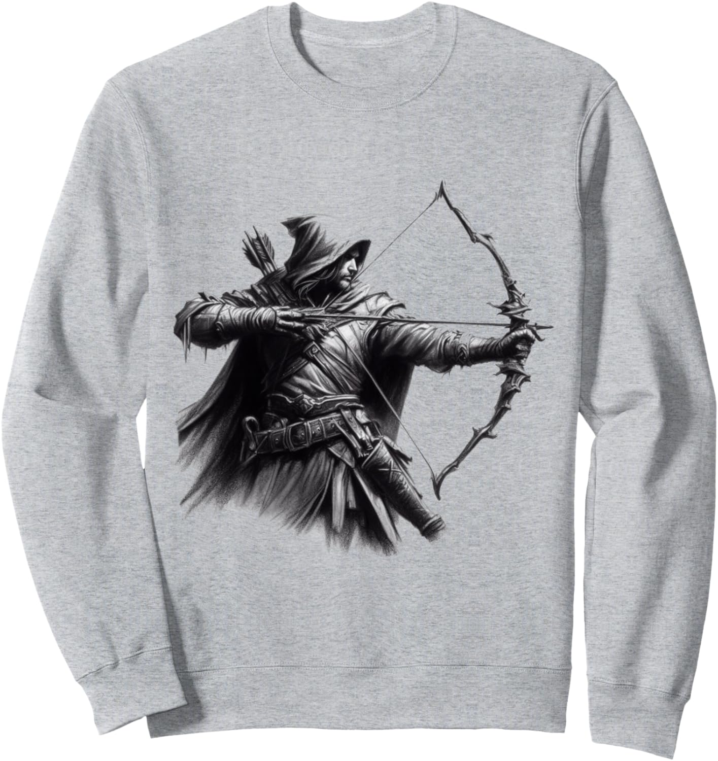 Толстовка с рисунком лучника в стиле фэнтези, лента, рисунок углем Fantasy Archery Art Designs Von Drosoman, серый
Толстовка с рисунком лучника в стиле фэнтези, лента, рисунок углем Fantasy Archery Art Designs Von Drosoman, серый