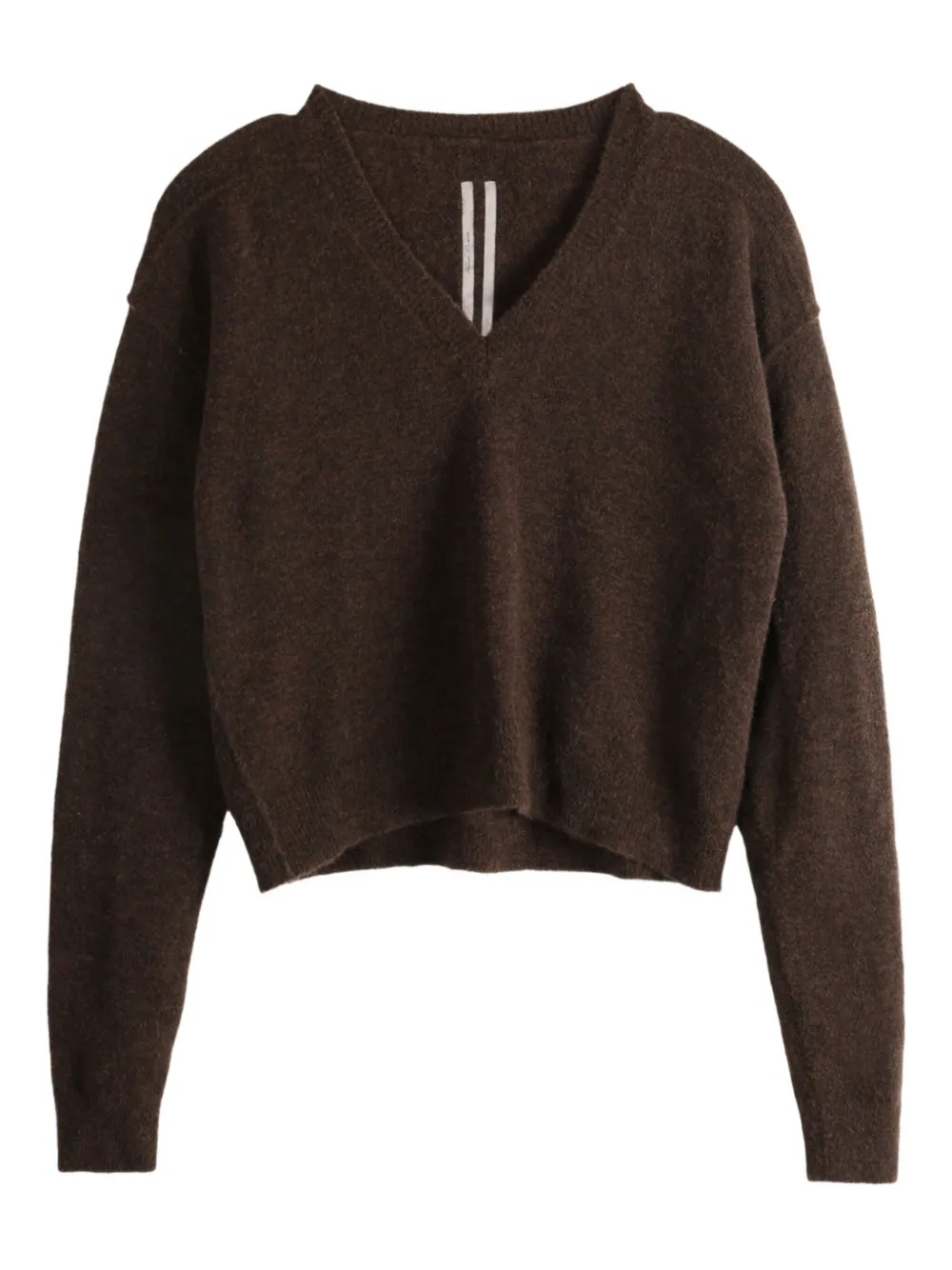 Свитер с V-образным вырезом Rick Owens, коричневый
Свитер с V-образным вырезом Rick Owens, коричневый