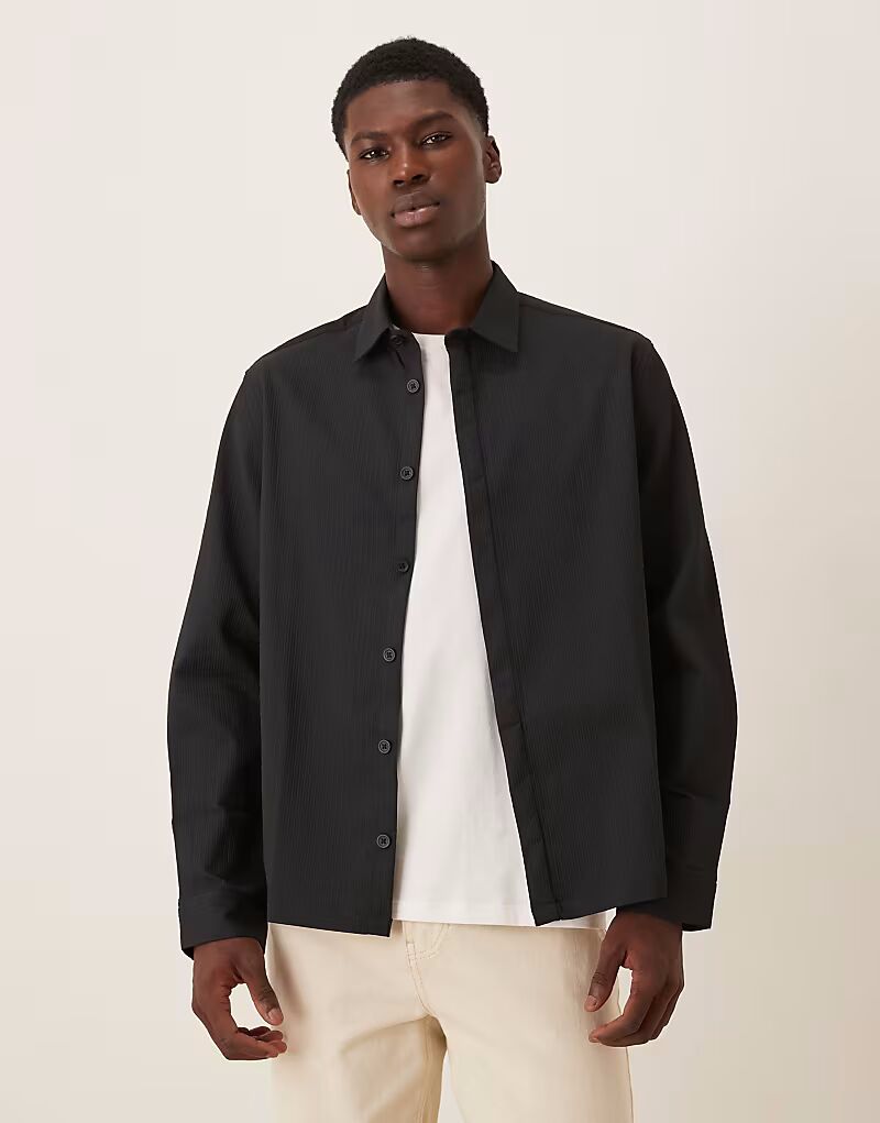 Рубашка свободного кроя черного цвета Asos Design
Рубашка свободного кроя черного цвета Asos Design