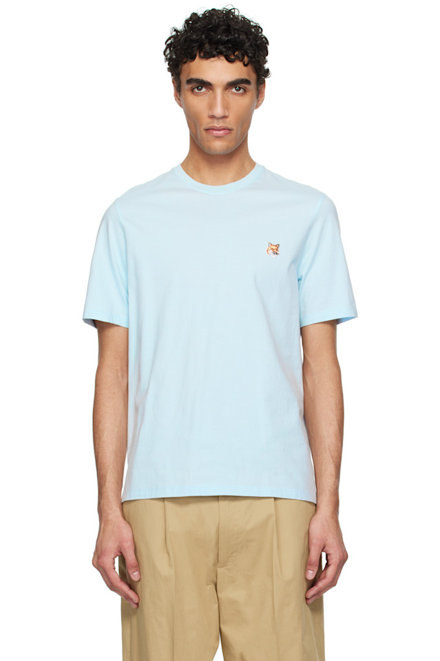 Футболка с вышивкой лисьей головы Regular Maison Kitsuné, синий
Футболка с вышивкой лисьей головы Regular Maison Kitsuné, синий