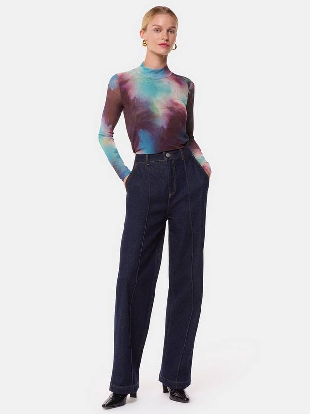 Топ с масляным принтом и сеткой Whistles, Multi
Топ с масляным принтом и сеткой Whistles, Multi