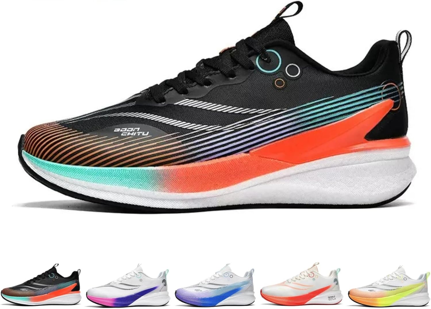 Мужские модные кроссовки MACEFIL с толстой подошвой с углеродным слоем, легкие и амортизирующие, для бега, тренировок и марафонов, черный
Мужские модные кроссовки MACEFIL с толстой подошвой с углеродным слоем, легкие и амортизирующие, для бега, тренировок и марафонов, черный