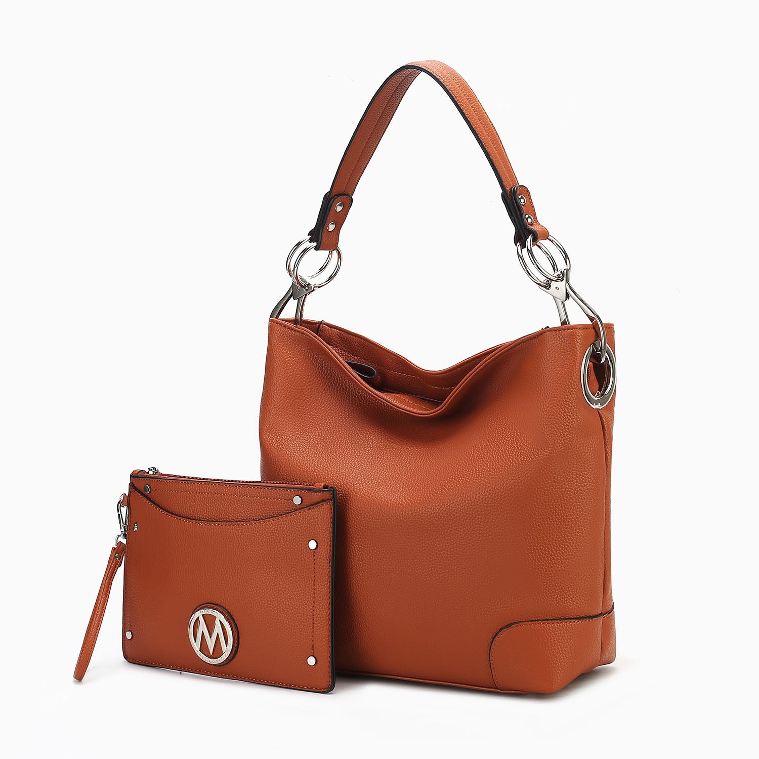 Женская сумка-хобо Viviana из 2 предметов с запястьем от Mia K MKF Collection By Mia K., цвет cognac 
Женская сумка-хобо Viviana из 2 предметов с запястьем от Mia K MKF Collection By Mia K., цвет cognac