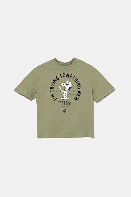 Детская хлопковая футболка United Colors Of Benetton, зеленый
Детская хлопковая футболка United Colors Of Benetton, зеленый