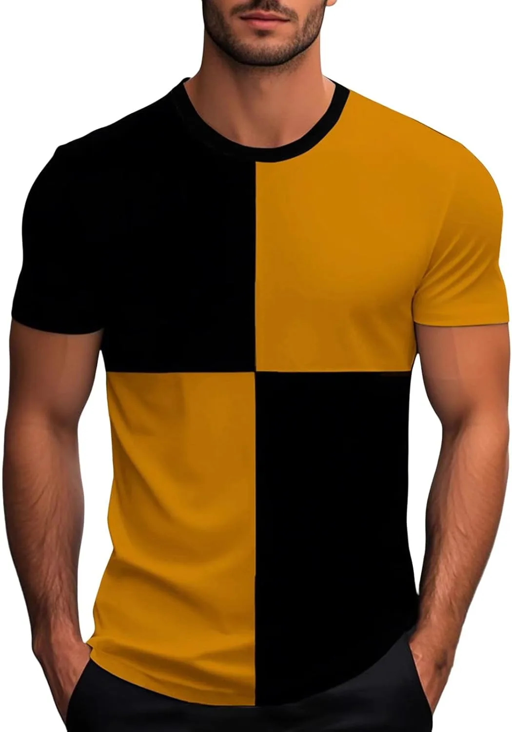 Мужская футболка с цветными блоками и коротким рукавом LGHLMCL
Мужская футболка с цветными блоками и коротким рукавом LGHLMCL