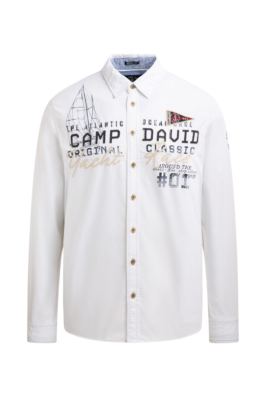 Рубашка Slim Fit на пуговицах CAMP DAVID, белый
Рубашка Slim Fit на пуговицах CAMP DAVID, белый