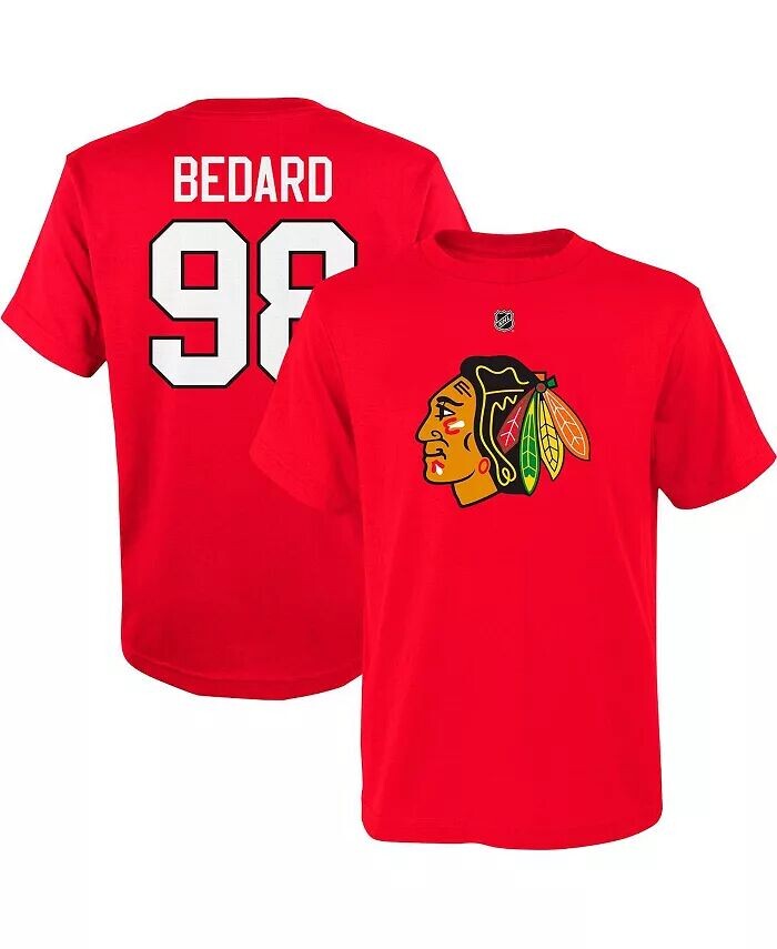 Красная футболка Big Boys Connor Bedard Chicago Blackhawks с именем и номером Outerstuff, красный
Красная футболка Big Boys Connor Bedard Chicago Blackhawks с именем и номером Outerstuff, красный