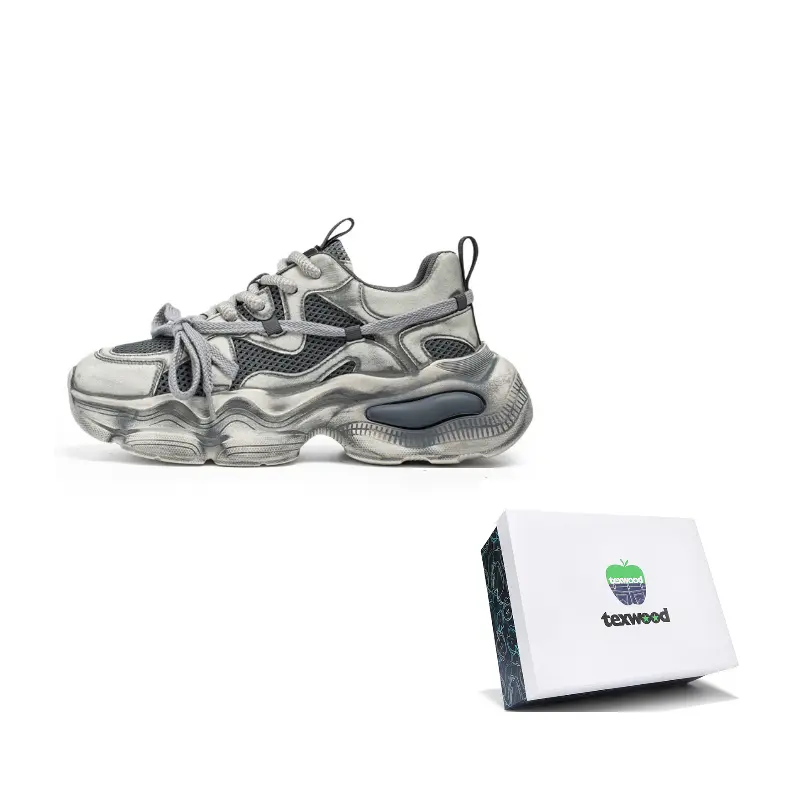 TEXWOOD Нескользящие легкие массивные кроссовки мужские низкие серые, цвет Gray
TEXWOOD Нескользящие легкие массивные кроссовки мужские низкие серые, цвет Gray