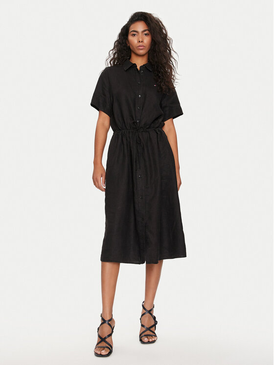 Платье-рубашка relaxed fit WW0WW41911 Tommy Hilfiger, черный
Платье-рубашка relaxed fit WW0WW41911 Tommy Hilfiger, черный