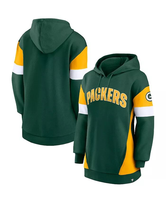 Женская зелено-золотая толстовка с капюшоном Green Bay Packers Lock It Down Fanatics
Женская зелено-золотая толстовка с капюшоном Green Bay Packers Lock It Down Fanatics