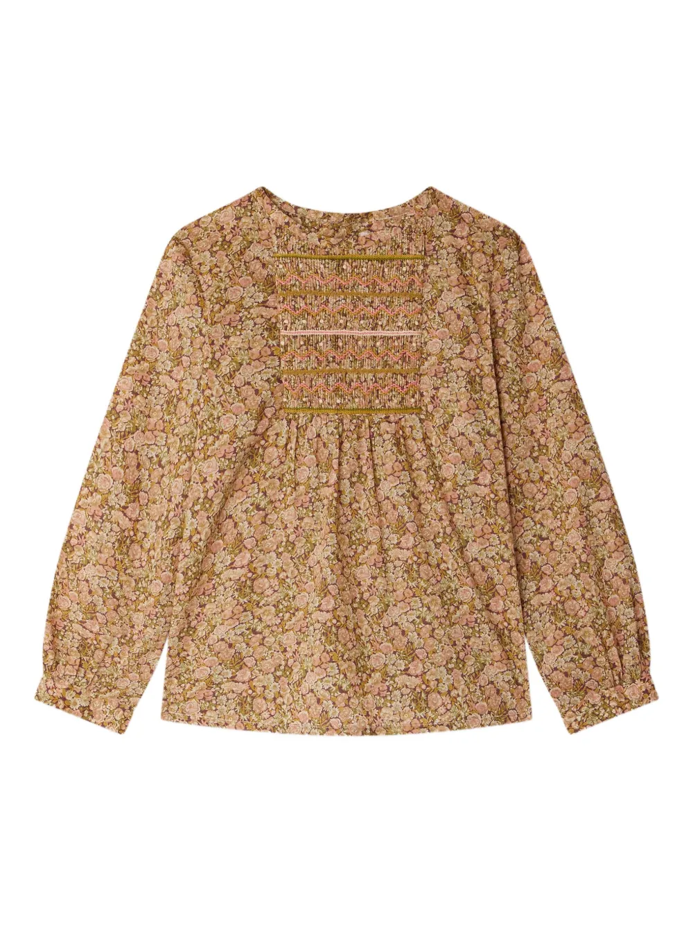 Блузка с цветочным принтом и сборками Bonpoint, нейтральный
Блузка с цветочным принтом и сборками Bonpoint, нейтральный