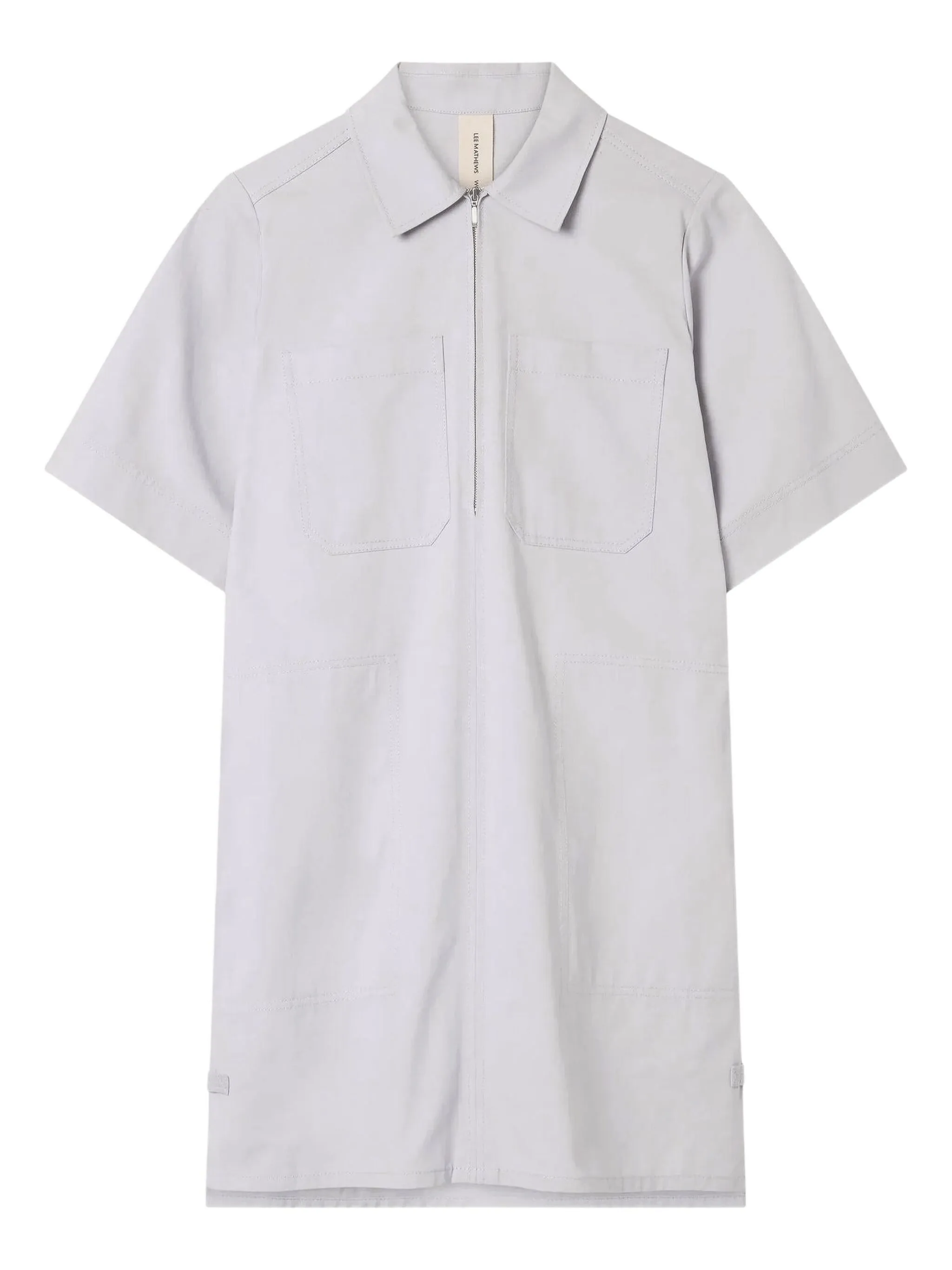 Платье мини с воротником на молнии и накладным карманом Lee Mathews, синий
Платье мини с воротником на молнии и накладным карманом Lee Mathews, синий