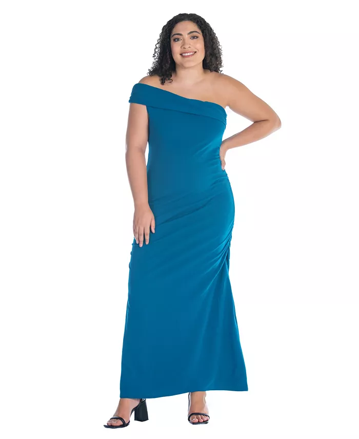 Вечернее платье макси с запахом и драпировкой Plus Size с одним плечом Mermaid 24seven Comfort Apparel, синий
Вечернее платье макси с запахом и драпировкой Plus Size с одним плечом Mermaid 24seven Comfort Apparel, синий