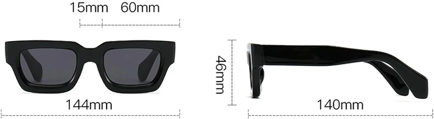 Модные квадратные солнцезащитные очки для мужчин и женщин, толстые прямоугольные солнцезащитные очки с защитой от УФ-излучения, дизайнерский стиль mincl, Yellow
Модные квадратные солнцезащитные очки для мужчин и женщин, толстые прямоугольные солнцезащитные очки с защитой от УФ-излучения, дизайнерский стиль mincl, Yellow