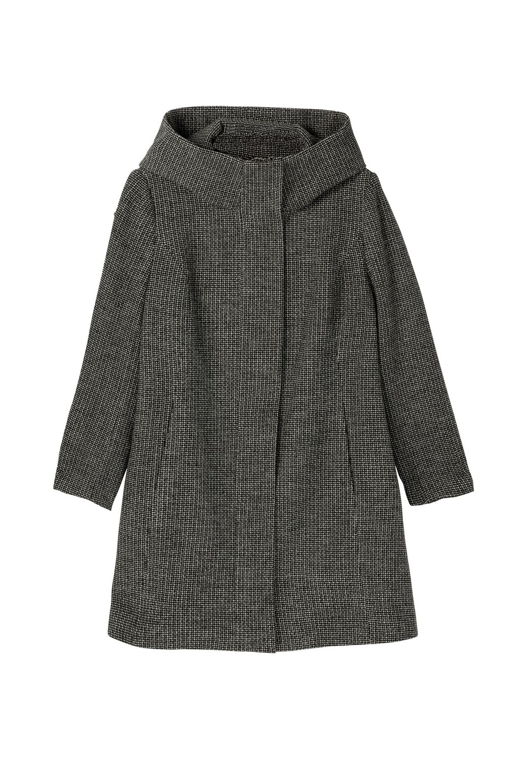 Пальто с большим капюшоном, А-силуэта, с содержанием шерсти sheego, черный
Пальто с большим капюшоном, А-силуэта, с содержанием шерсти sheego, черный