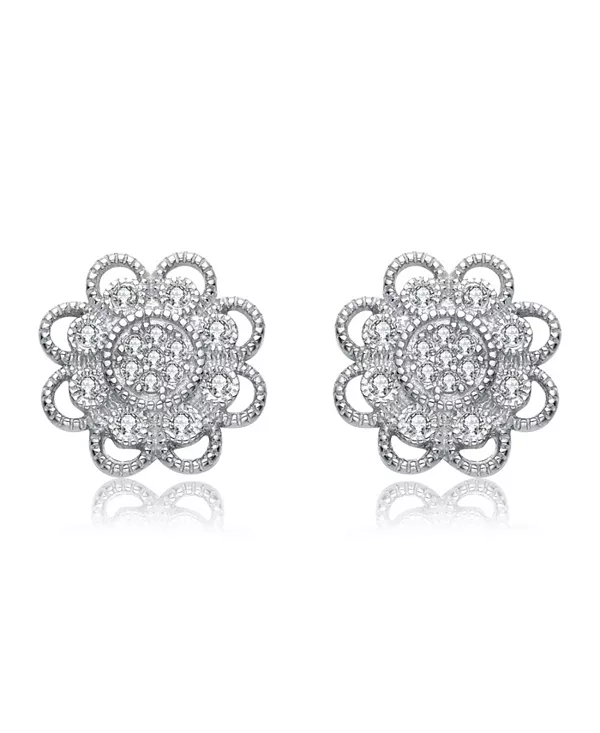 Серьги из стерлингового серебра с круглым кружевным узором и покрытием из белого золота с кубическим цирконием Genevive, white
Серьги из стерлингового серебра с круглым кружевным узором и покрытием из белого золота с кубическим цирконием Genevive, white