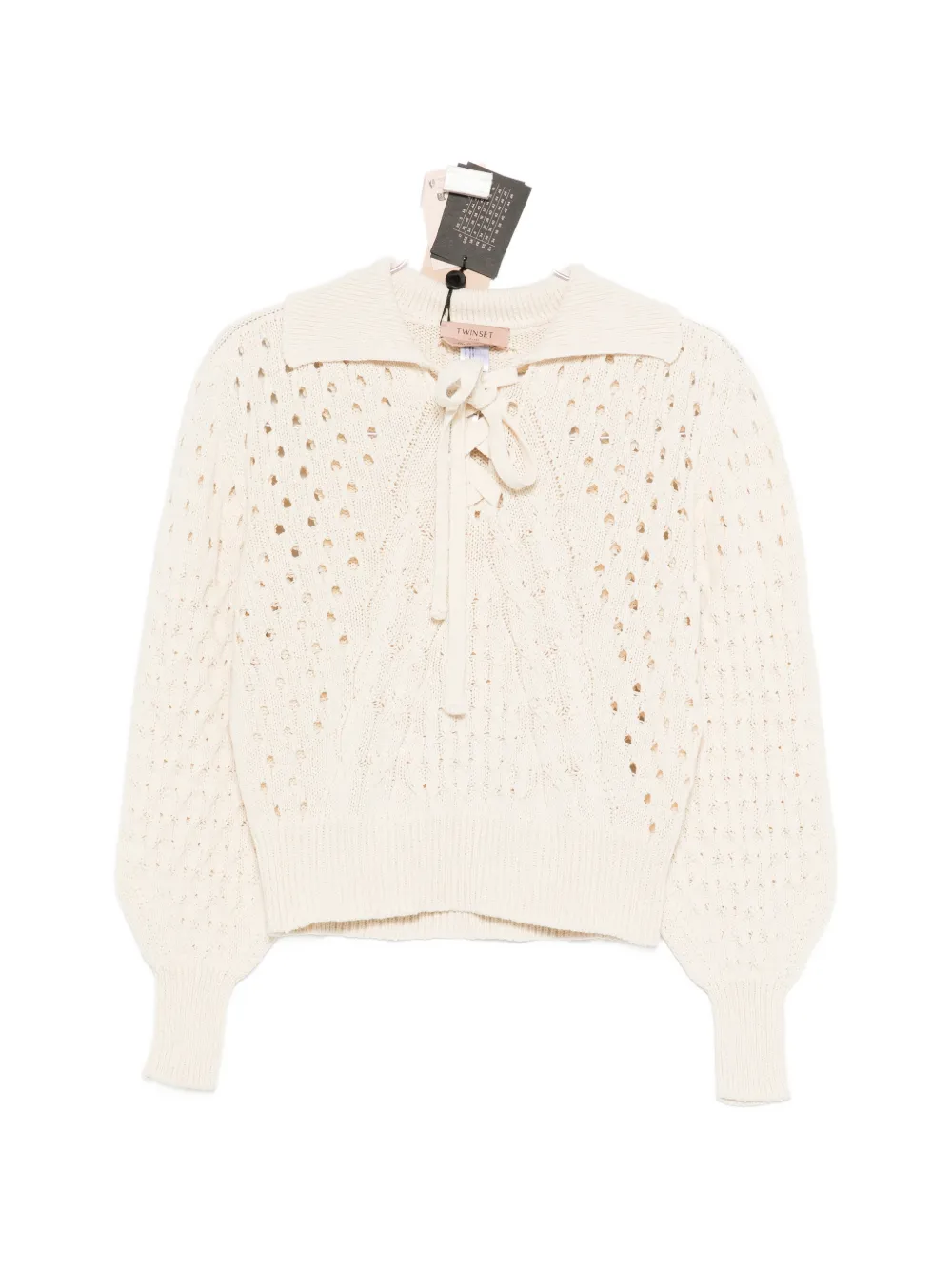Свитер на шнуровке Twinset, бежевый
Свитер на шнуровке Twinset, бежевый