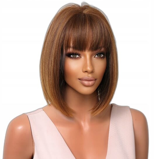 Коричневый короткий парик боб, женские парики + шапочка, inna
Коричневый короткий парик боб, женские парики + шапочка, inna