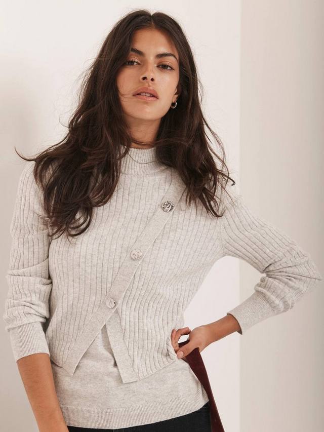 Свитер с ребристым узором Mint Velvet, Grey
Свитер с ребристым узором Mint Velvet, Grey