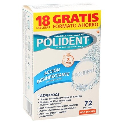 POLIDENT Таблетки для чистки зубных протезов, коробка, 72 шт.
POLIDENT Таблетки для чистки зубных протезов, коробка, 72 шт.