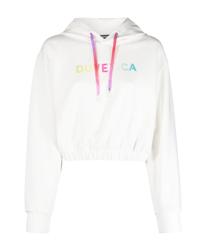 Укороченная толстовка с логотипом Duvetica, белый
Укороченная толстовка с логотипом Duvetica, белый