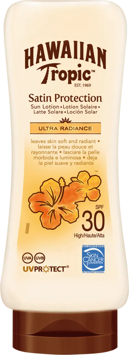 Сатиновое солнцезащитное молочко SPF 30 180 мл Hawaiian Tropic
Сатиновое солнцезащитное молочко SPF 30 180 мл Hawaiian Tropic