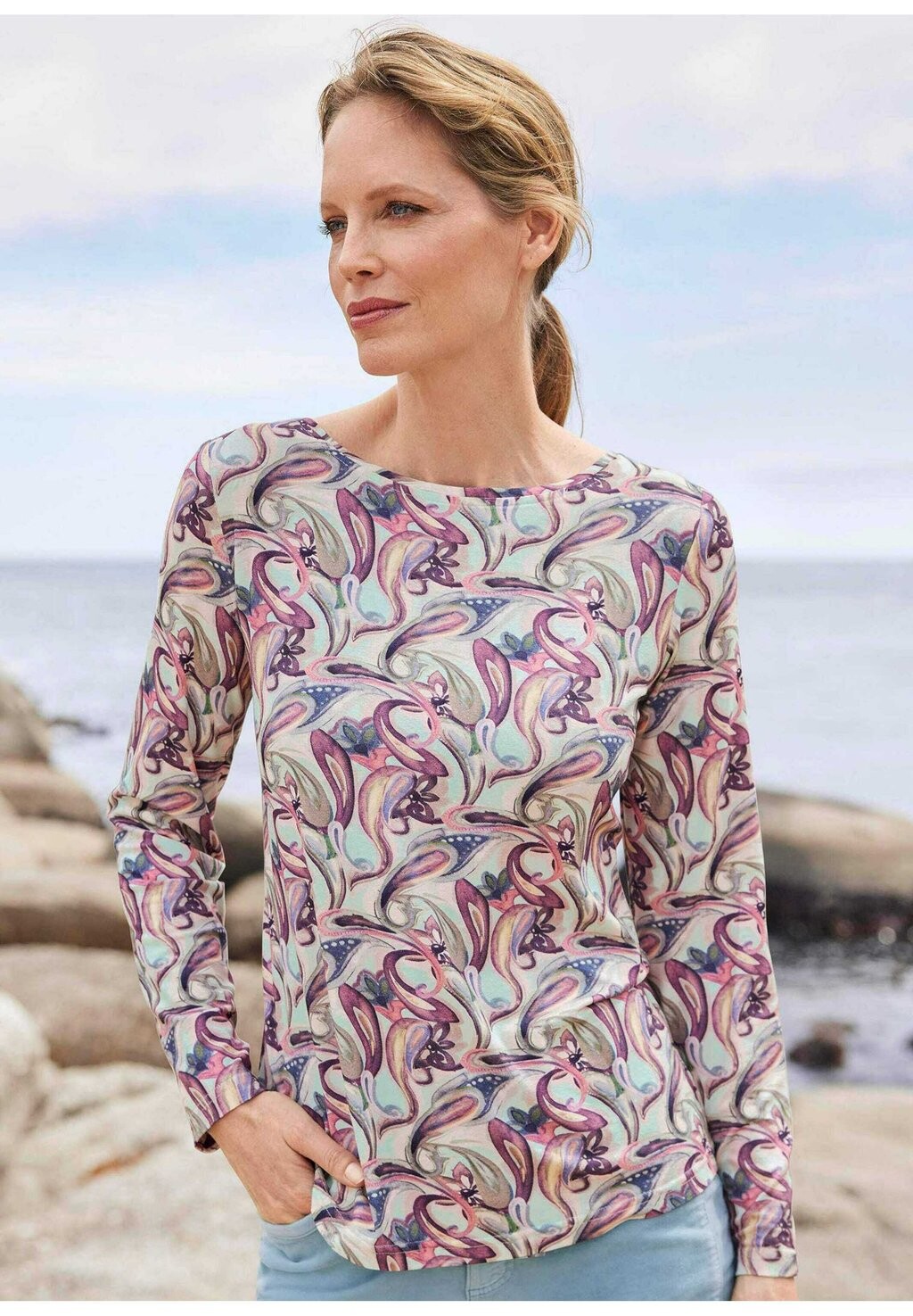 Топ с длинными рукавами GOLDNER, мята
Топ с длинными рукавами GOLDNER, мята