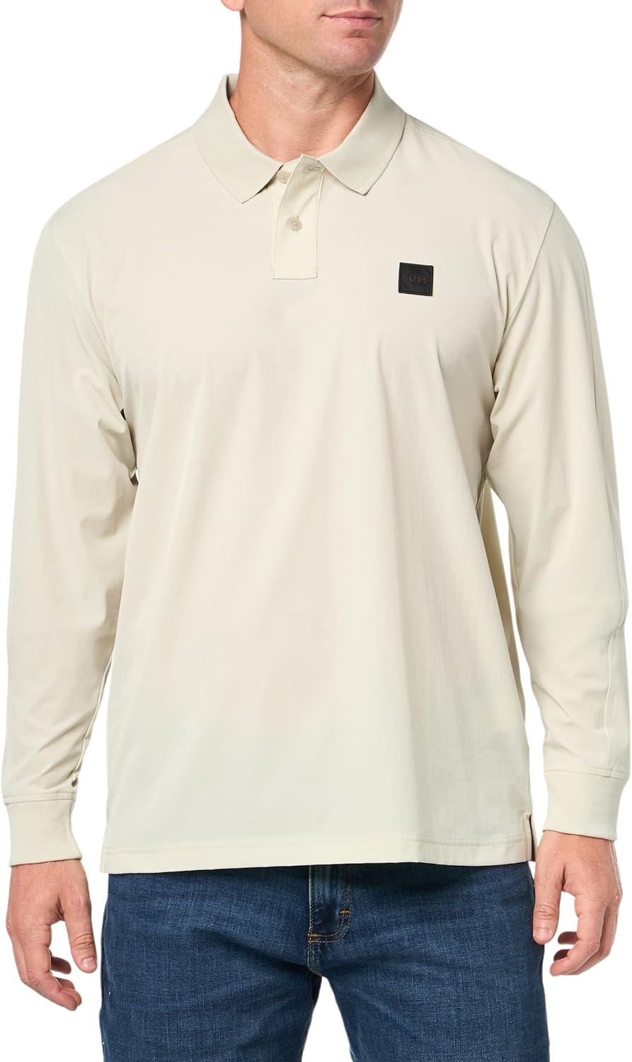 BOSS мужская рубашка-пуловер с резинкой и воротником-стойкой, Dessert Beige
BOSS мужская рубашка-пуловер с резинкой и воротником-стойкой, Dessert Beige