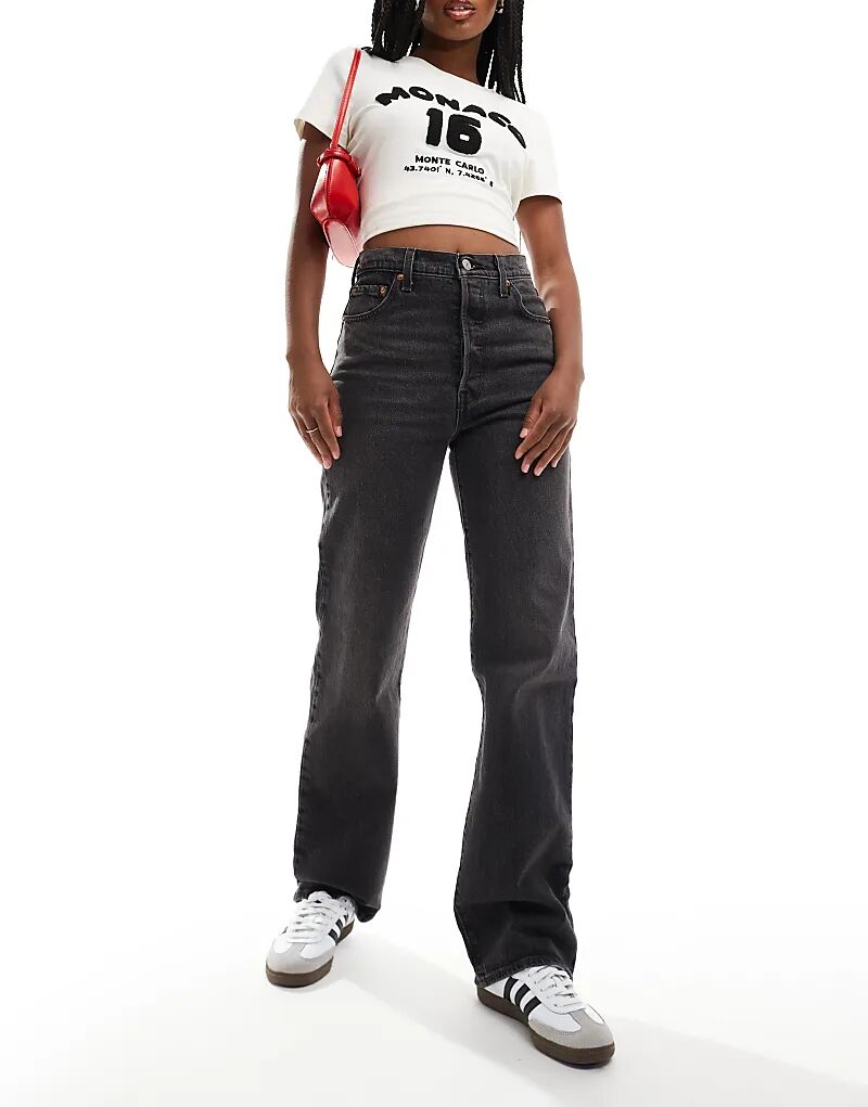 Джинсы Levi's Ribbage Straight Full Long в черном выбеленном цвете
Джинсы Levi's Ribbage Straight Full Long в черном выбеленном цвете