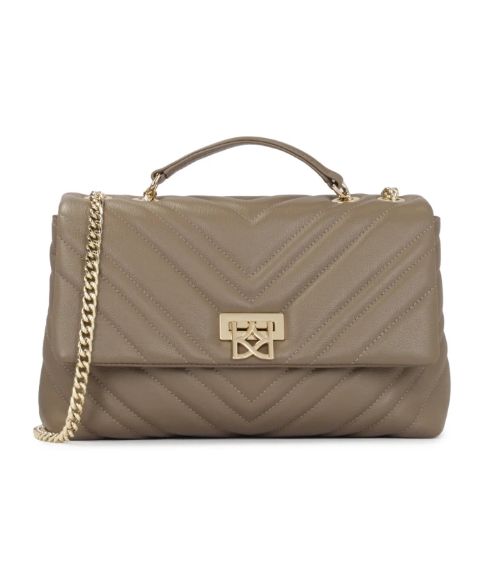 Кожаная стеганая сумка с цепочкой Kazar, бежевый
Кожаная стеганая сумка с цепочкой Kazar, бежевый