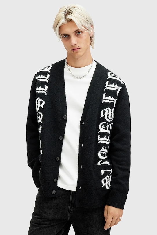 Кардиган с добавлением шерсти SCRIPTURE Allsaints, черный
Кардиган с добавлением шерсти SCRIPTURE Allsaints, черный